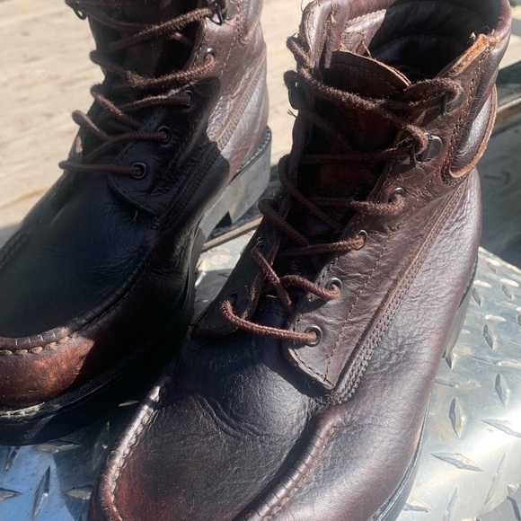 Vintage Dexter ROF Made In USA Leather Lace Up Boot Sz 7.5W - Picture 5 of 14